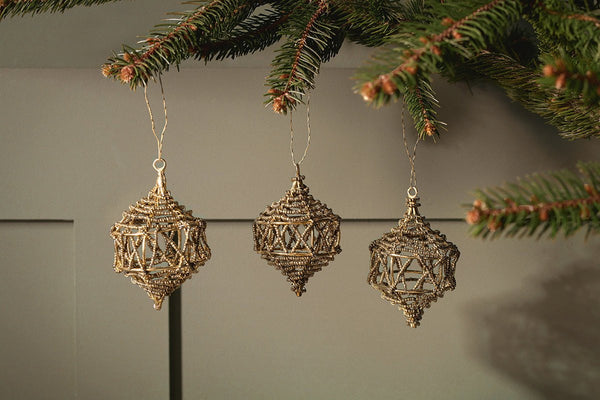 Nkuku CHRISTMAS DECORATIONS Manaka Baubles