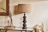 Nkuku LAMPS AND SHADES Manua Wood Table Lamp