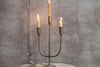 Nkuku Candle Sticks Mbata Brass Candelabra - Antique Brass