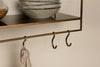 Nkuku STORAGE FURNITURE Meghana Iron Shelf with Hooks