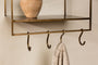 Nkuku STORAGE FURNITURE Meghana Iron Shelf With Hooks