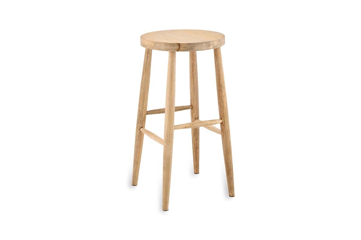 Nkuku FURNITURE Mengwi Round Bar Stool