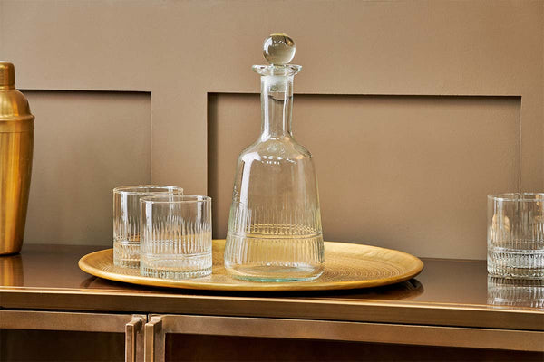 Nkuku Glassware Mila Decanter - Clear