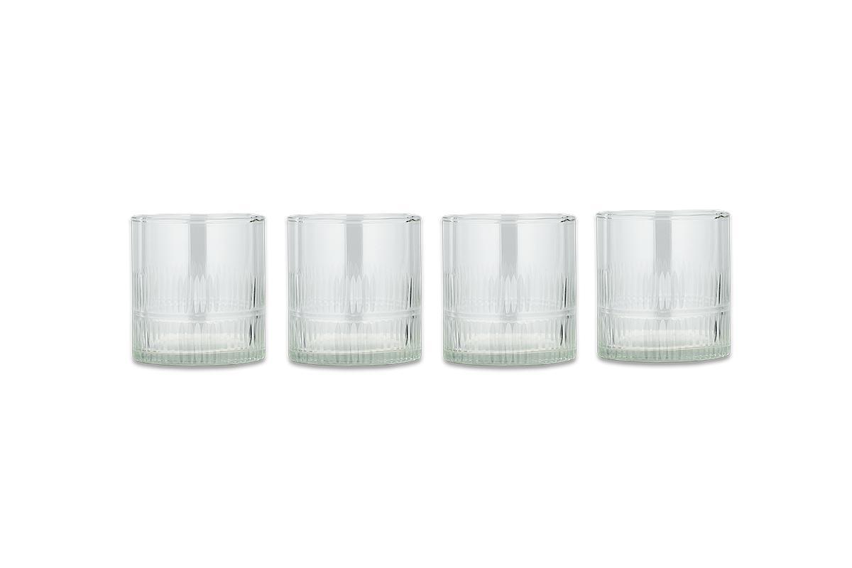 Nkuku Glassware Mila Tumbler - Clear (Set of 4)