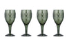 Nkuku Glassware Mila Wine Glass - Dark Emerald (Set of 4)