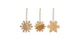 Nkuku CHRISTMAS DECORATIONS Mitali Mango Wood Decorations - Set Of 3