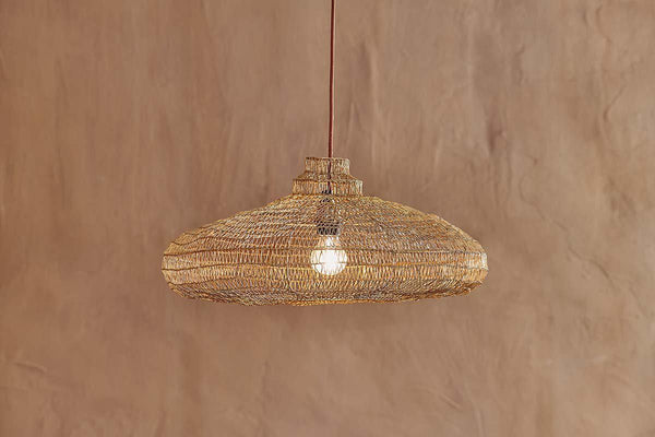 Mukuni Wire Lampshade - Brass