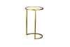 Nkuku FURNITURE Nakuru Iron & Glass Side Table Set - Brass