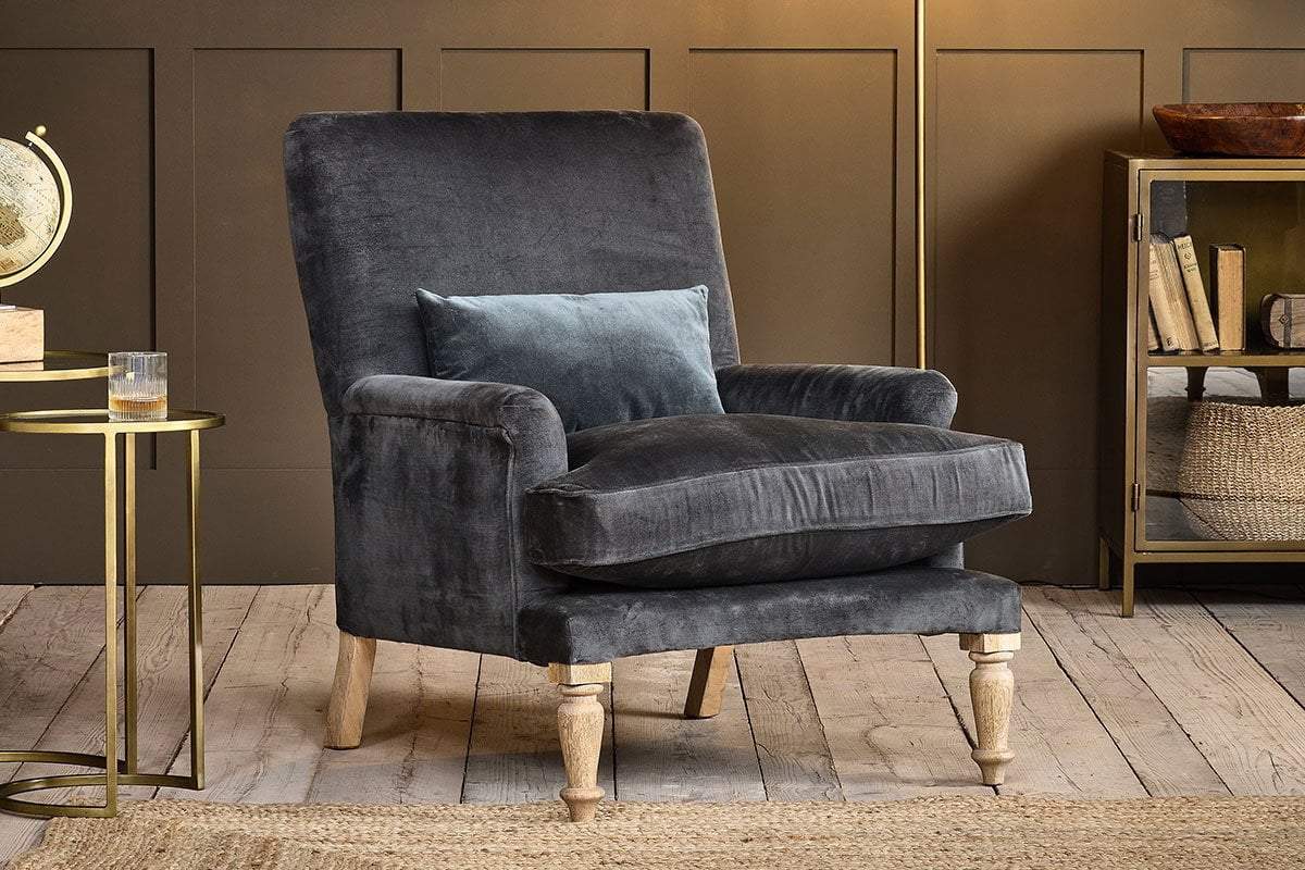 Nkuku FURNITURE Nalla Velvet Armchair - Moss