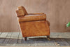 Nkuku Furniture Narwana Leather Ribbed Armchair