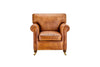 Nkuku Furniture Narwana Leather Ribbed Armchair