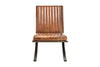 Nkuku Furniture Narwana Ribbed Leather Lounger