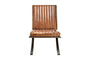 Nkuku Furniture Narwana Ribbed Leather Lounger