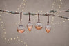 Nkuku CHRISTMAS DECORATIONS Nevasa Baubles - Clear & Antique Copper (Set of 4)