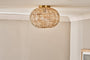 nkuku LIGHTS Noko Rattan Flush Ceiling Light