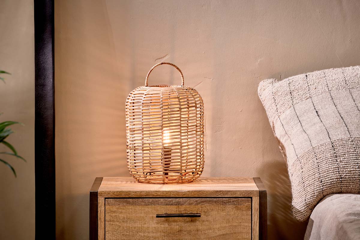 Nkuku LIGHTING Noko Wicker Lamp - Extra Small