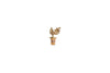 Nkuku Table Accessories Oak Leaf Brass Bottle Stopper