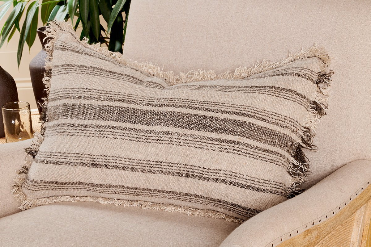 nkuku TEXTILES Odisha Linen Cushion Cover