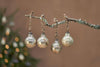 Nkuku Christmas Decorations Ometti Round Baubles - Rustic Gold (Set of 4)