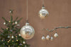 Nkuku Christmas Decorations Ometti Round Baubles - Rustic Gold (Set of 4)