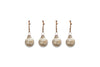 Nkuku Christmas Decorations Ometti Round Baubles - Rustic Gold (Set of 4)