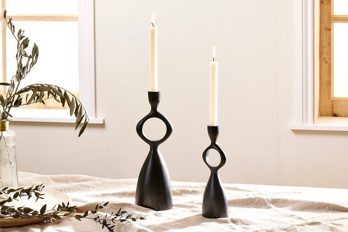 nkuku CANDLES HOLDERS & LANTERNS Ooty Candlestick Holder