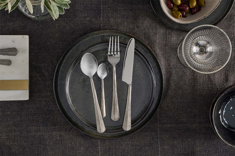 Nkuku Tableware Osko Cutlery - Silver - (Set of 16)