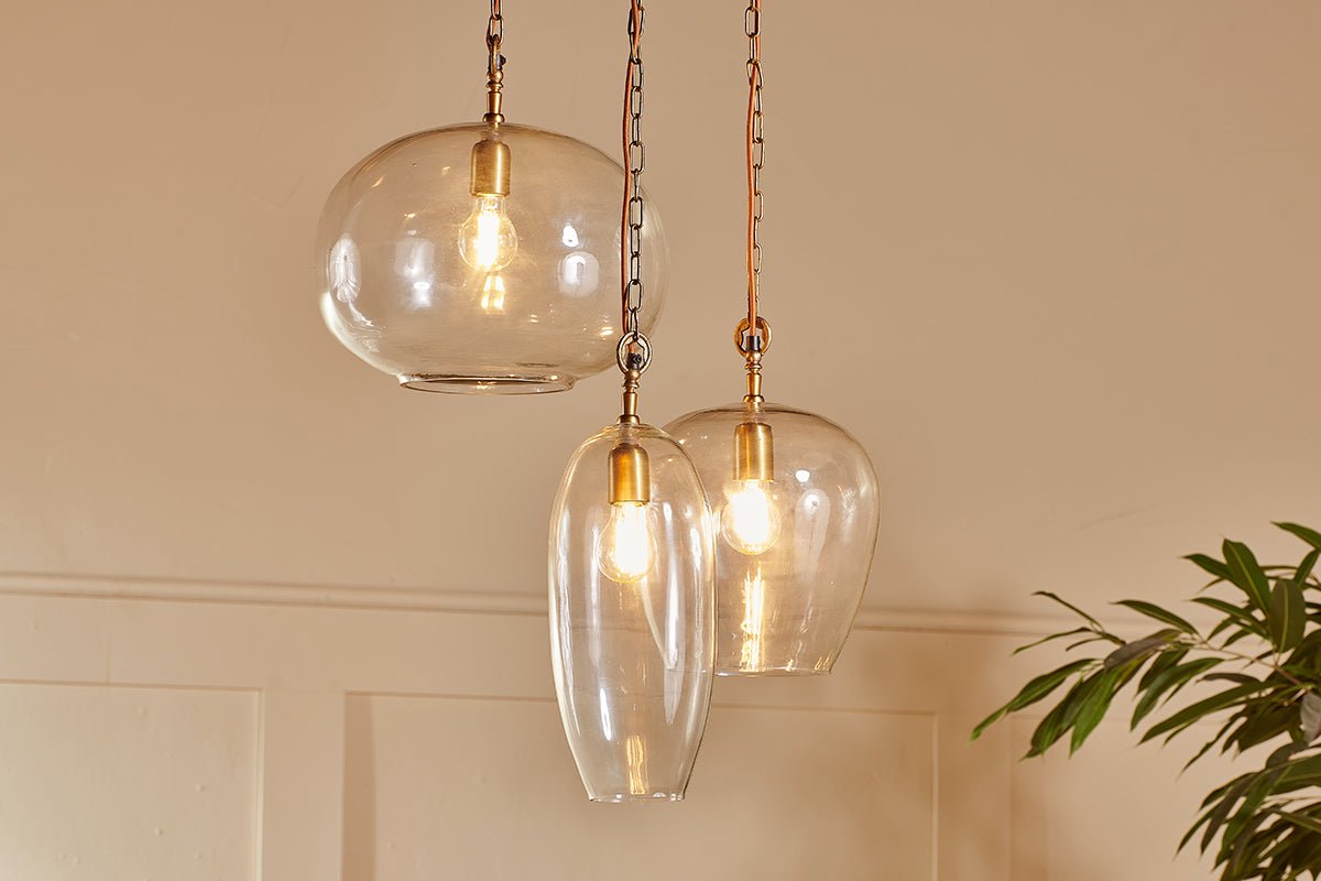 nkuku LIGHTS Otoro Statement Recycled Glass Cluster Pendant