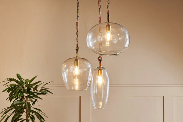 nkuku LIGHTS Otoro Statement Recycled Glass Cluster Pendant