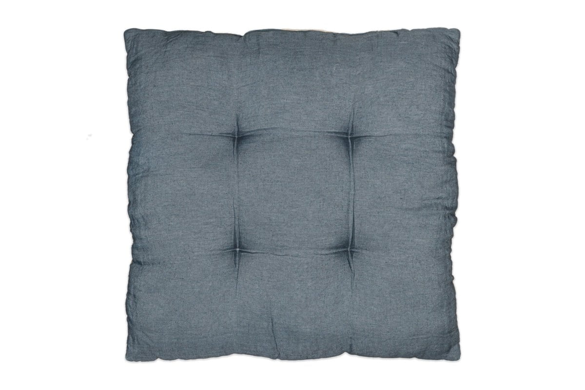 nkuku TEXTILES Panglao Linen Cushion - Slate