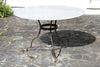 nkuku OUTDOOR LIVING Parwaha Marble Dining Table