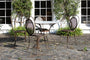 nkuku OUTDOOR LIVING Parwaha Marble Dining Table