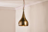 nkuku LIGHTS Quinn Hammered Metal Pendant - Small