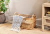 nkuku STORAGE & HANGING ACCESSORIES Rammi Rattan Laundry Basket