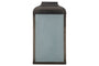 nkuku LIGHTS Riad Outdoor Lantern - Black And Frosted