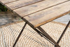 nkuku OUTDOOR LIVING Rishikesh Reclaimed Wood & Iron Folding Table