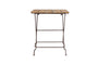 nkuku OUTDOOR LIVING Rishikesh Reclaimed Wood & Iron Folding Table