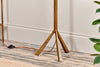 nkuku LAMPS AND SHADES Sahhil Metal Tripod Floor Lamp - Antique Brass