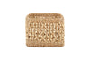 nkuku STORAGE & HANGING ACCESSORIES Shimla Square Seagrass And Palm Leaf Basket