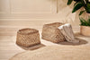 nkuku STORAGE & HANGING ACCESSORIES Shimla Square Seagrass And Palm Leaf Basket