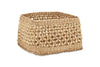 nkuku STORAGE & HANGING ACCESSORIES Shimla Square Seagrass And Palm Leaf Basket