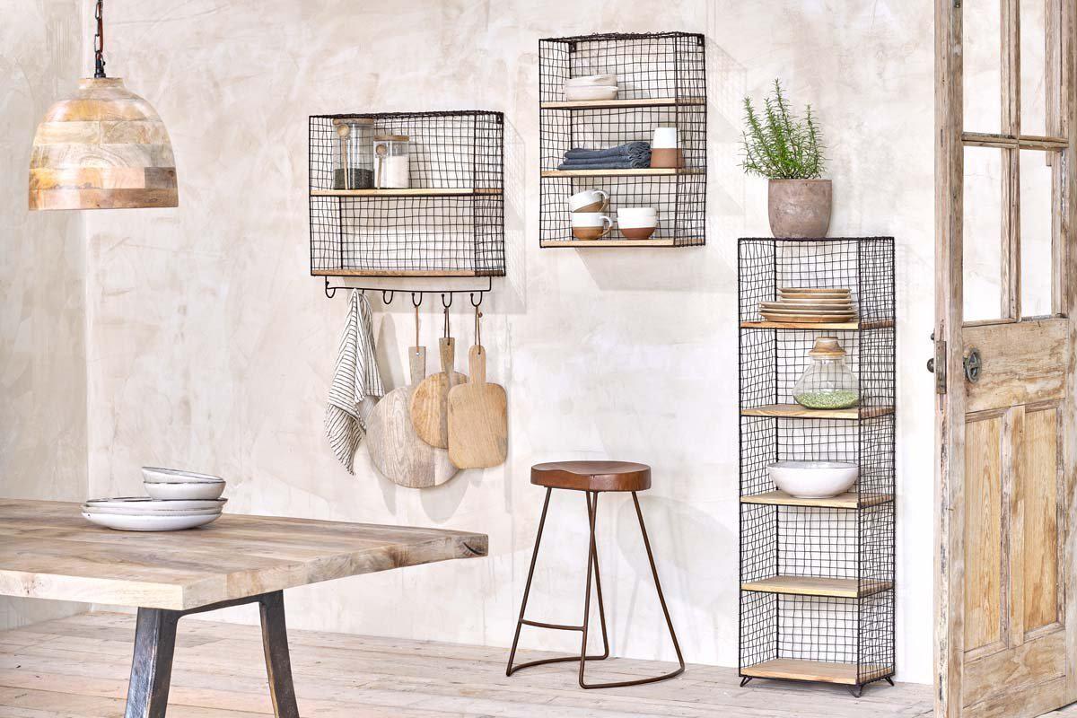 Nkuku Storage & Baskets Tamba Wall Hung Shelf