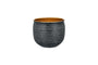 Nkuku Vases & Planters Tembesi Etched Planter - Antique Black & Brass