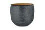 Nkuku Vases & Planters Tembesi Etched Planter - Antique Black & Brass