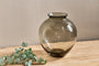 nkuku VASES & PLANTERS Vanita Glass Vase - Smoke - Wide