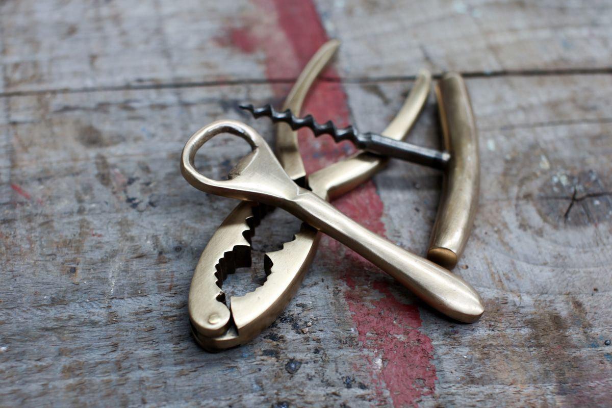 Nkuku Table Accessories Vintage Gold Bottle Opener