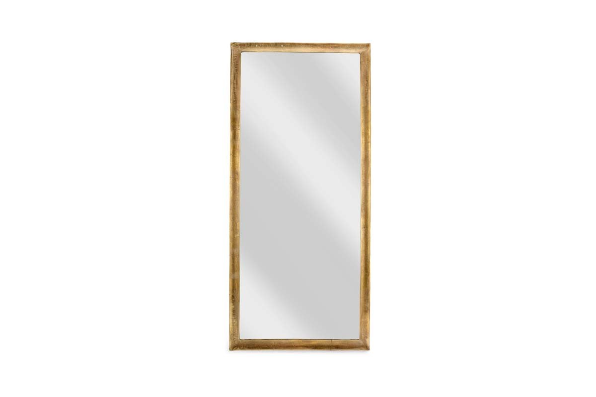 Nkuku MIRRORS Yadur Full Length Mirror - Antique Brass