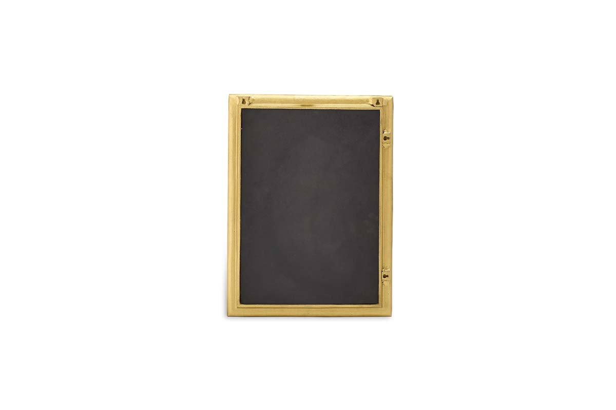 Nkuku MIRRORS Yadur Rectangular Mirror - Antique Brass - Small