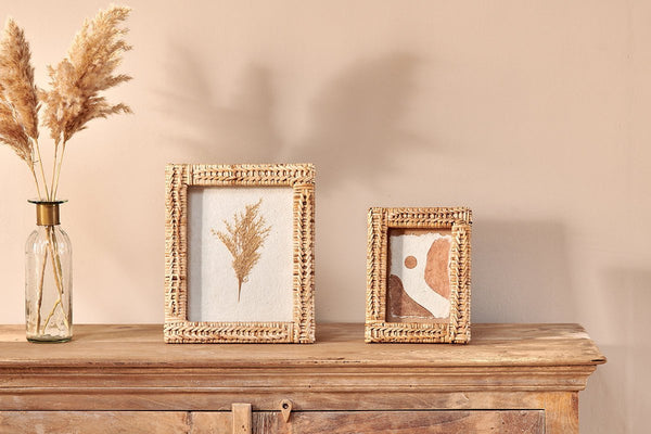 nkuku PHOTO FRAMES Yanis Rattan Photo Frame