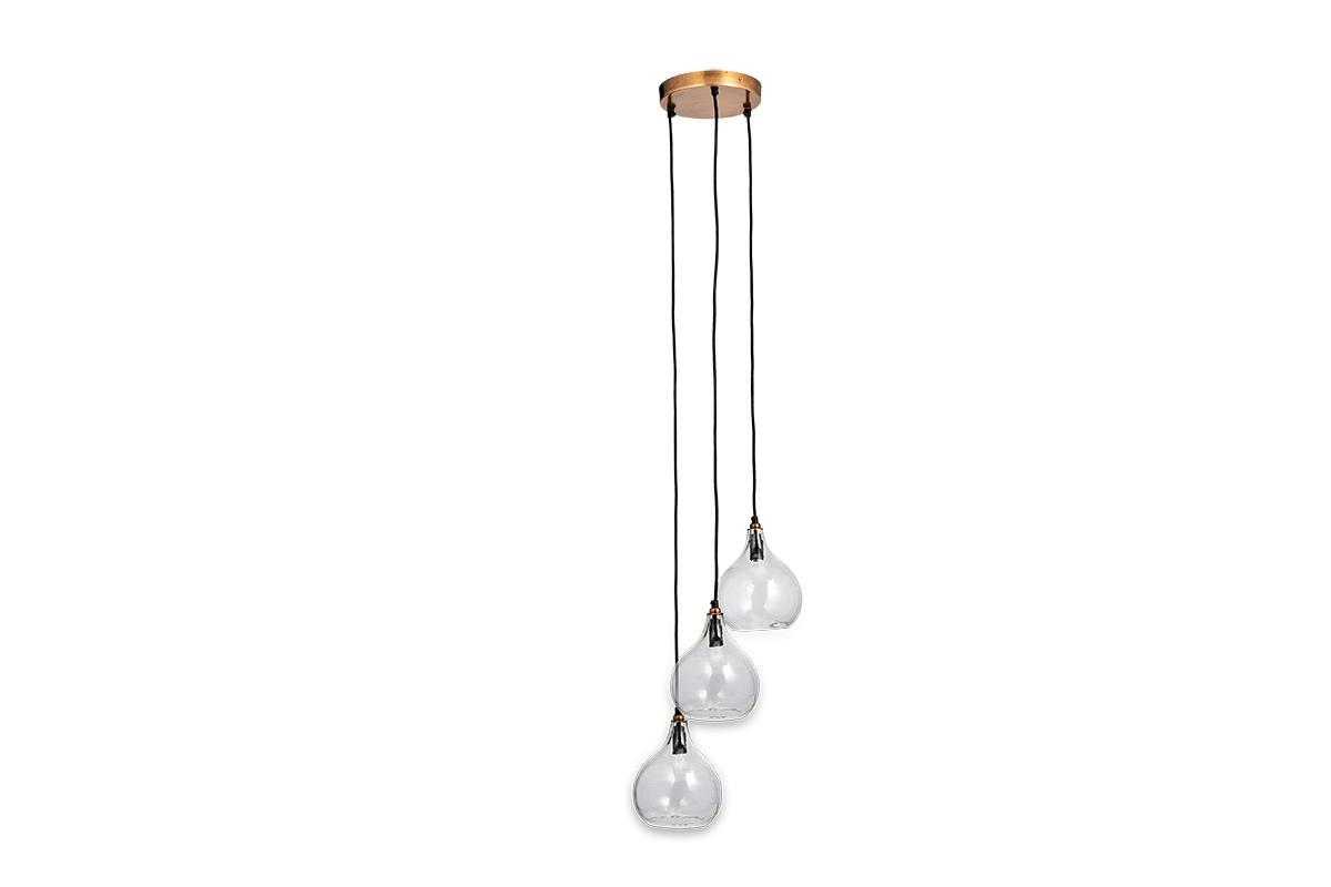 Nkuku Lighting Ziva Glass Cluster Pendant - Clear (Available from 23rd August)